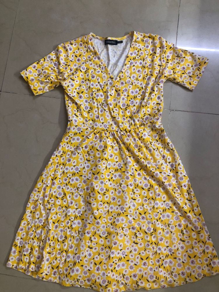 Yellow Floral Dress