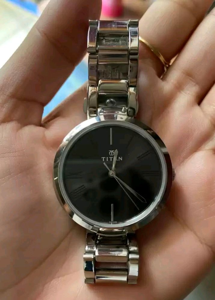 Titan Women Black Dial Watch