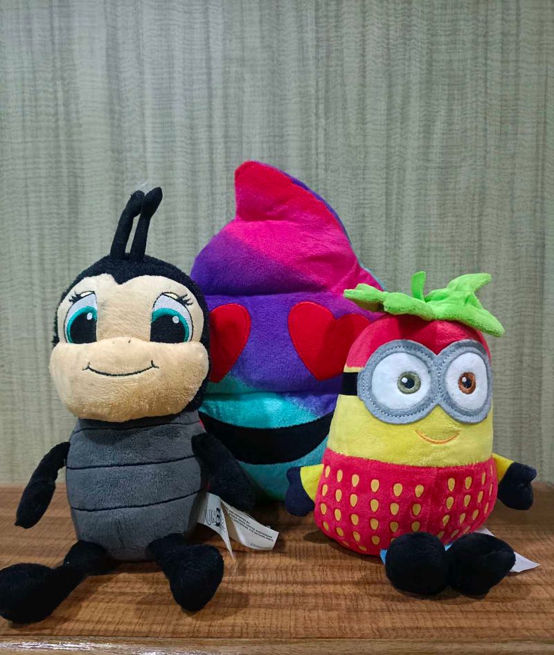 Combo Of 3 Imported Plushies Toys