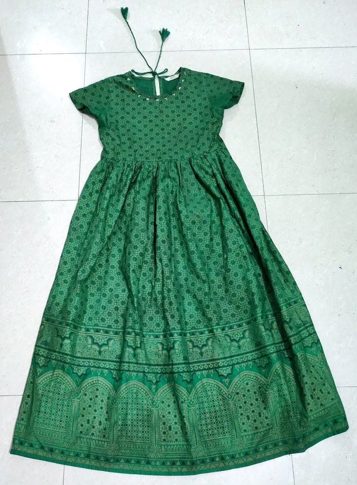 Max Brand Green Anarkali Kurti