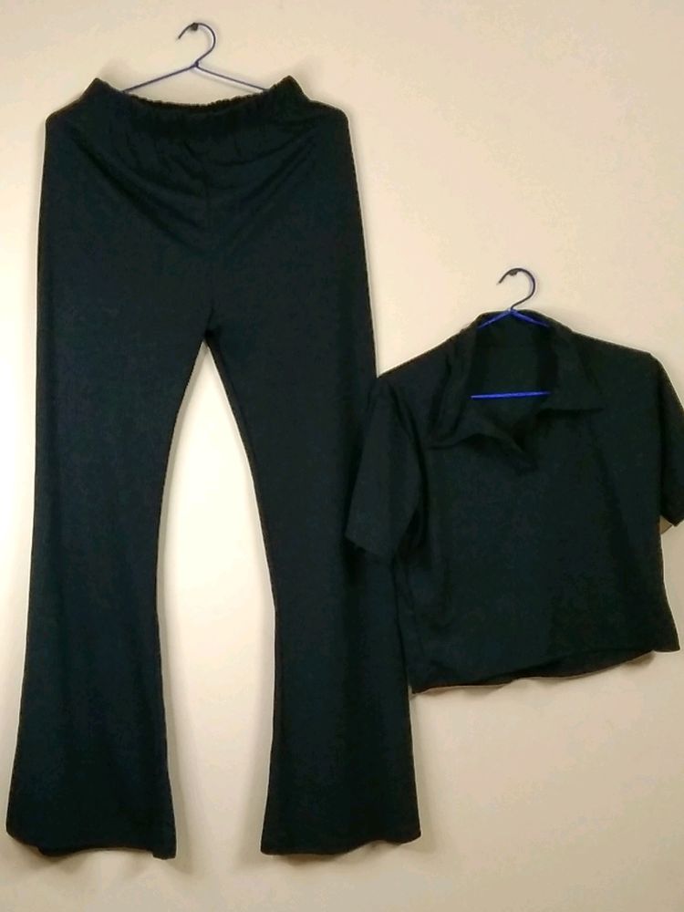 Black Co Ord Set (Streachable)