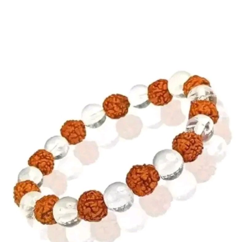 Rudrakash with Crystal Design Bracelet