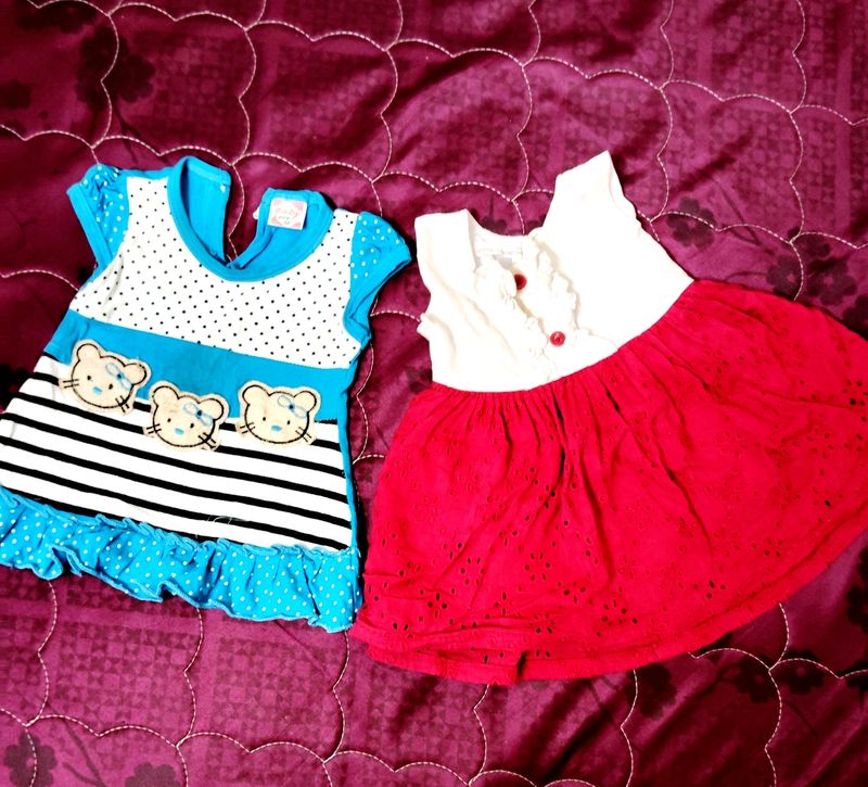 ✨Combo - Cute Frocks For Babies💙❤️