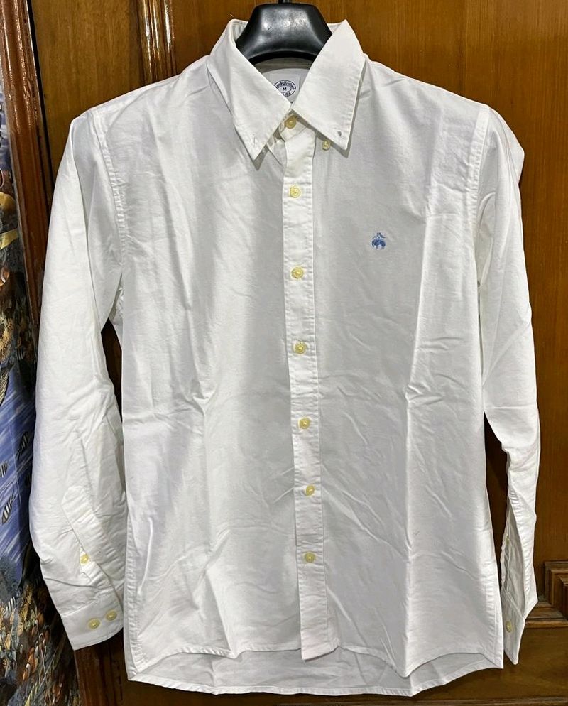 BROOKS BROTHERS WHITE COTTON SHIRT