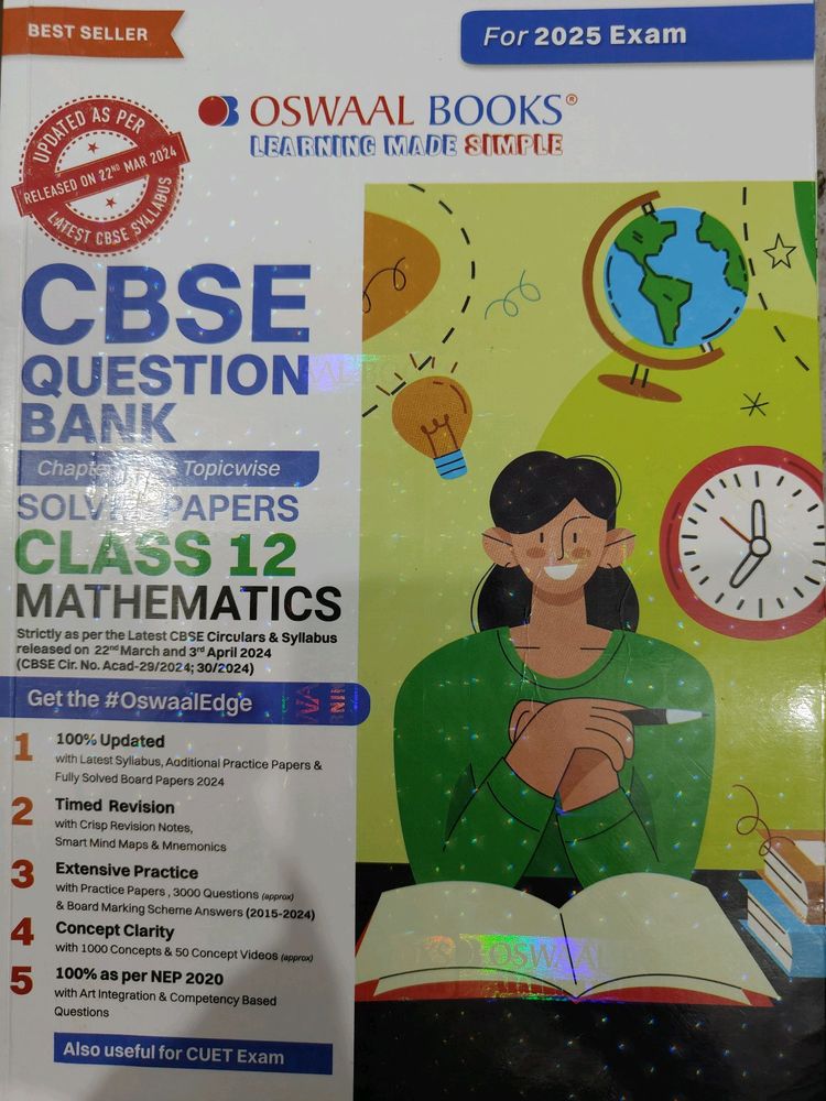 Oswaal CBSE Question Maths Bank For Exam 2025