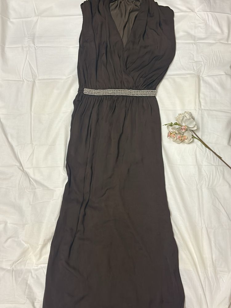 Zara Brown Maxi Dress