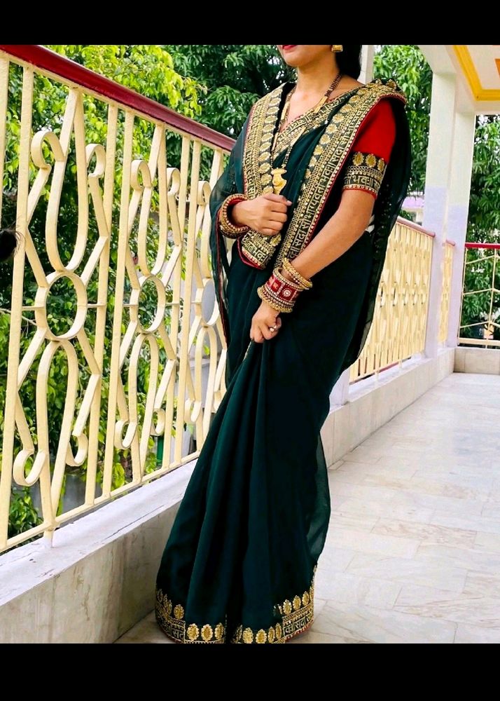 New Dola Silk Saree With Blouse Piece