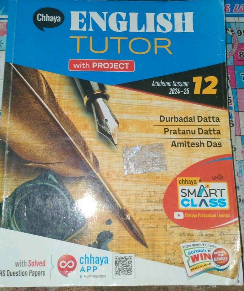 This Is A English Tutor Book On Class 12