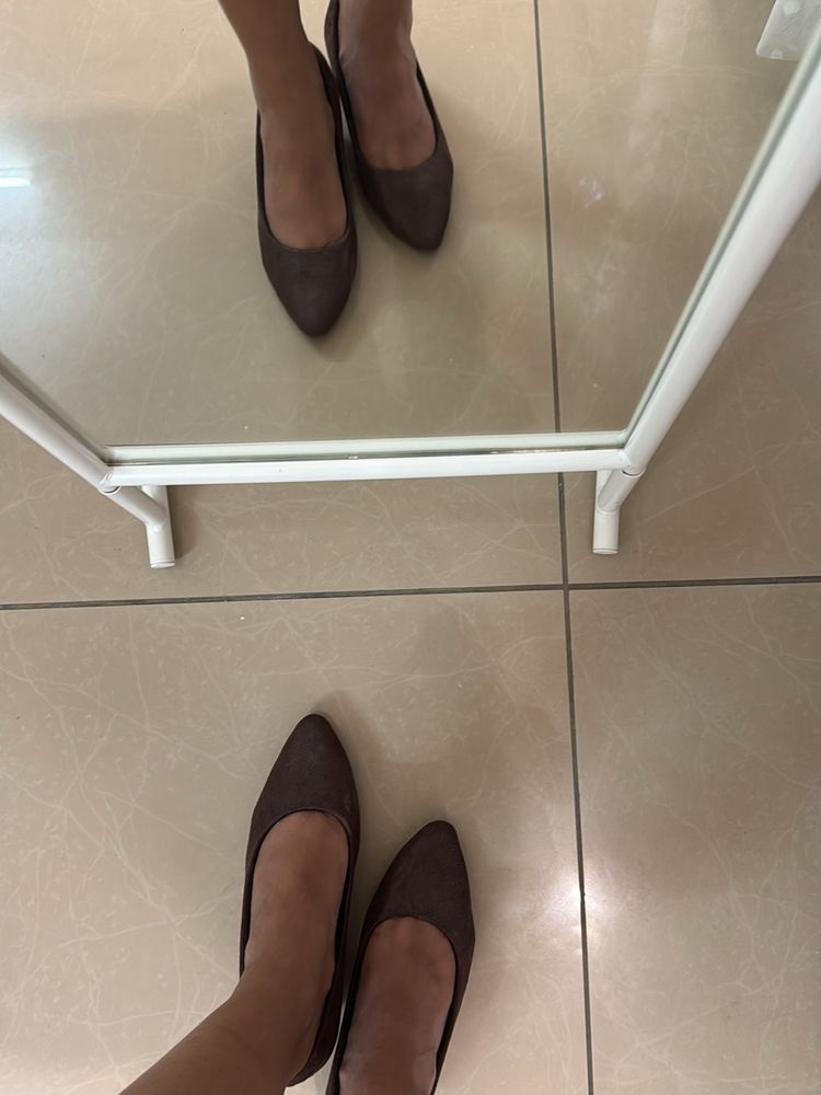 Brown Block Heels