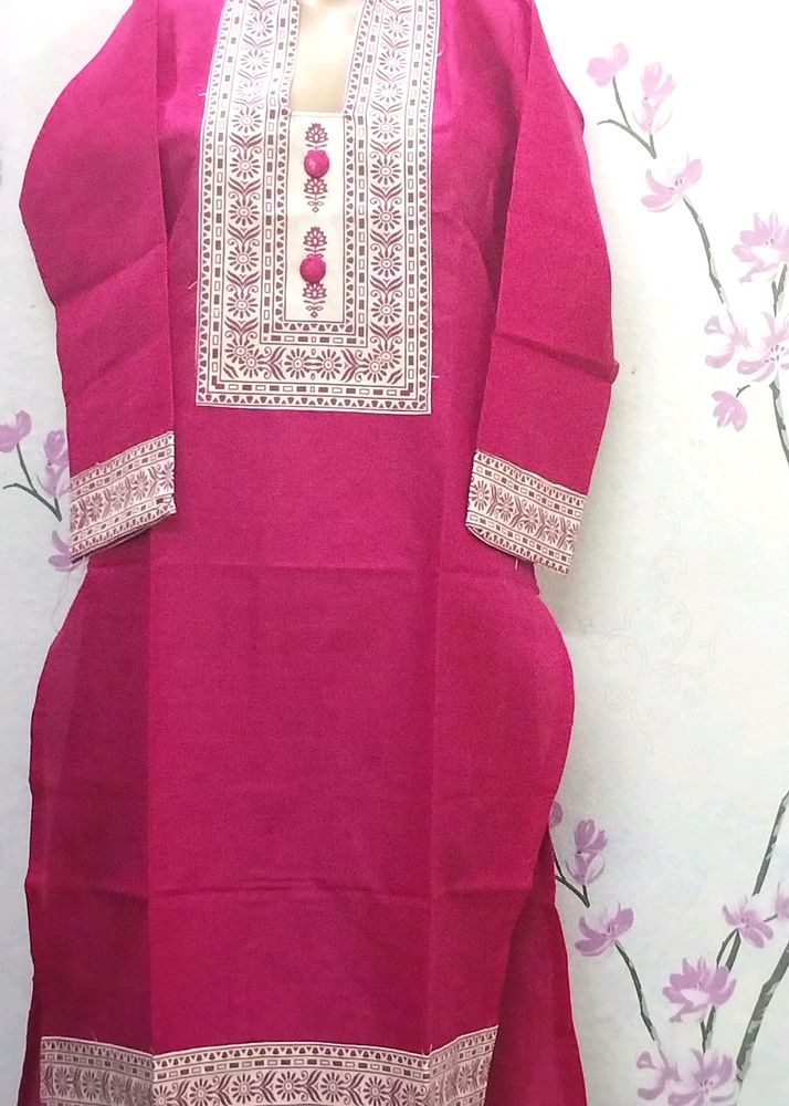 Kurti khadi 1 piece Rose design latest fancy/weste