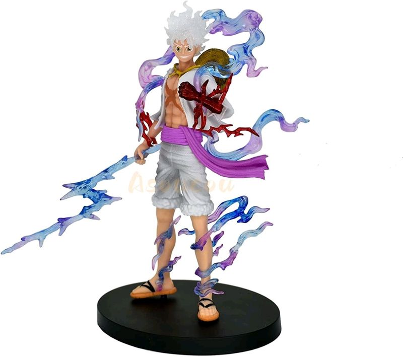 Asoucou Anime Luffy Gear 5 Action Figure