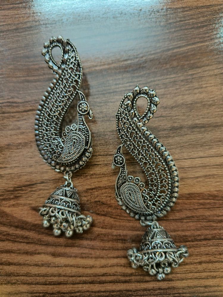 Designer Peacock Earrings