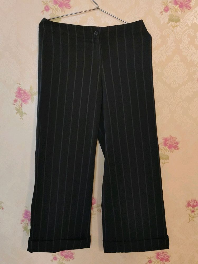 Pinstripe Flared Pants