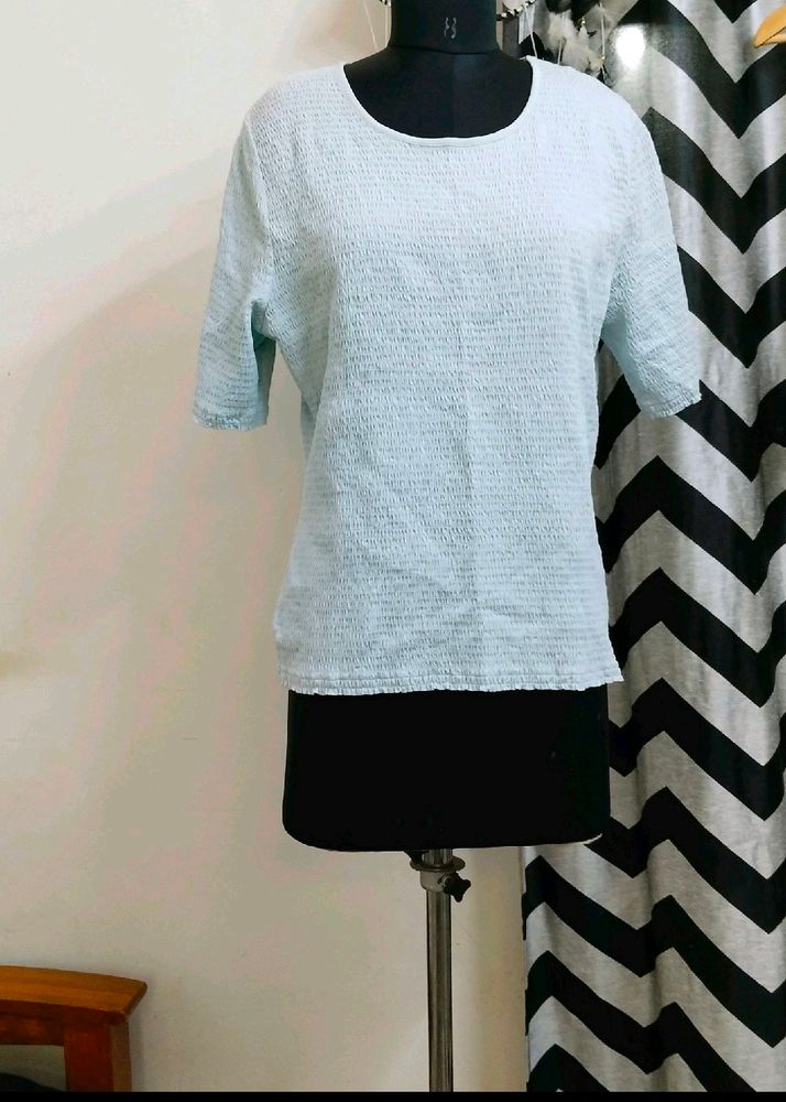 Plus Size Blue Top