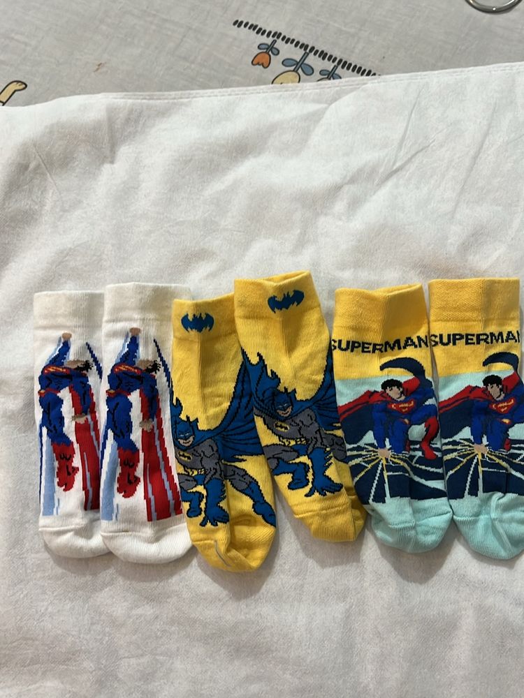 Superhero Theme Bonjour Socks