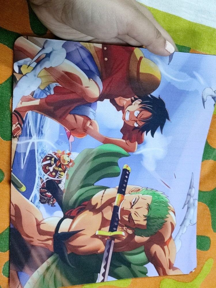 One Piece Anime Luffy Zoro Mouse Pad