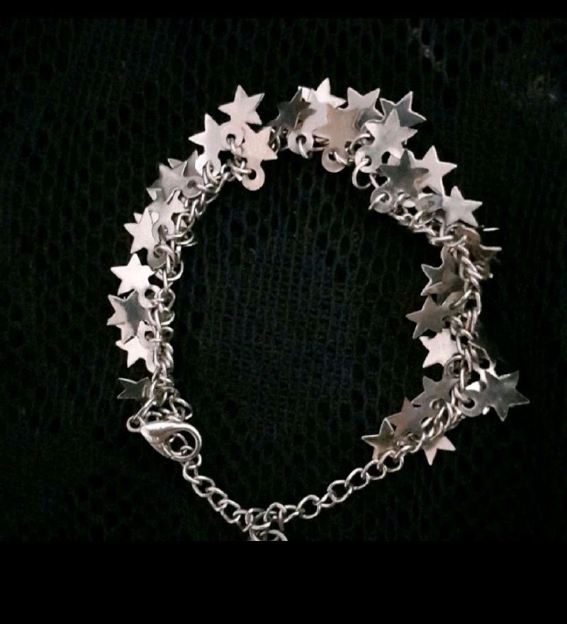 STARS SLIVER CHAIN LAYERED ADJUSTABLE BRACELET WESTERN JEWELRY FOR WOMEN AND GIRLS