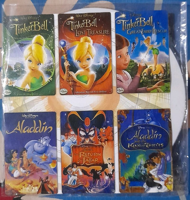 6 In 1 Tinker Bell And Aladdin Movie Series DVD