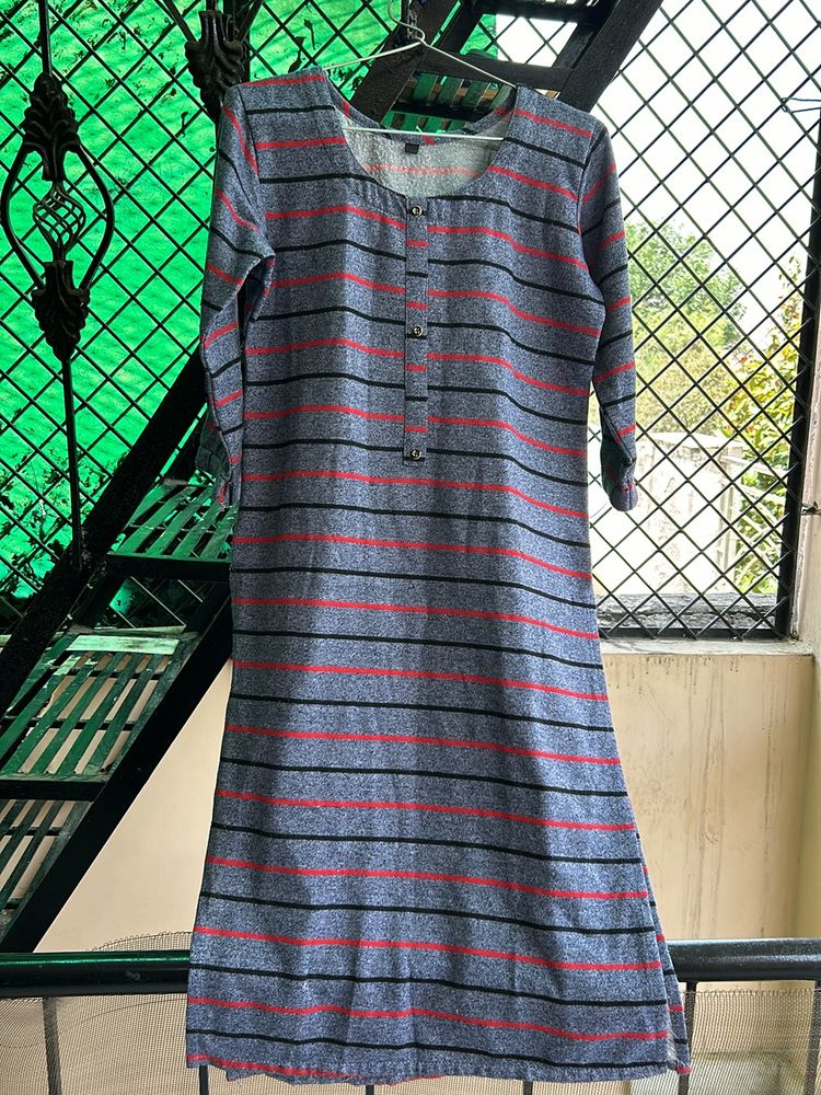 Grey Woollen Kurti