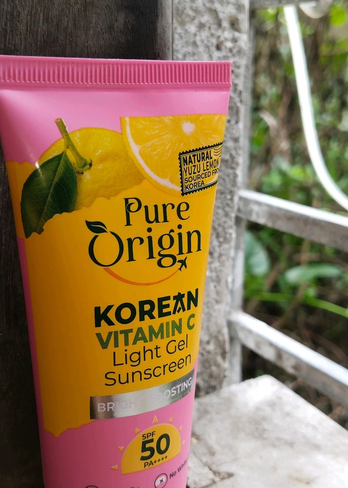 Pure Origin Korean Vitamin C sunscreen🧡✨