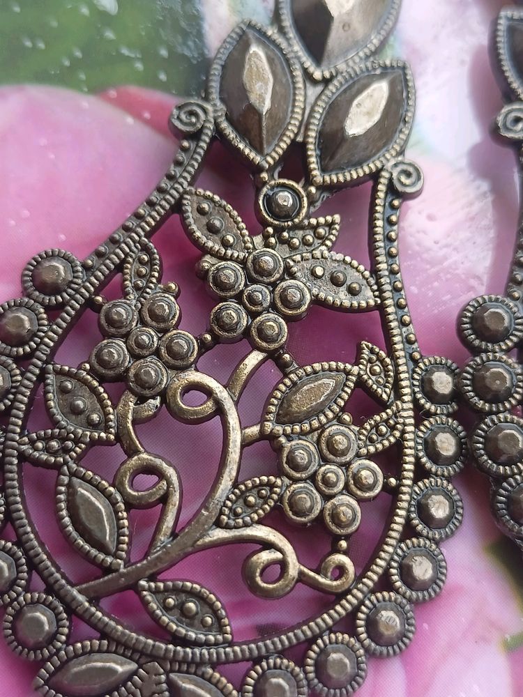 Traditional Oxidised Earrings