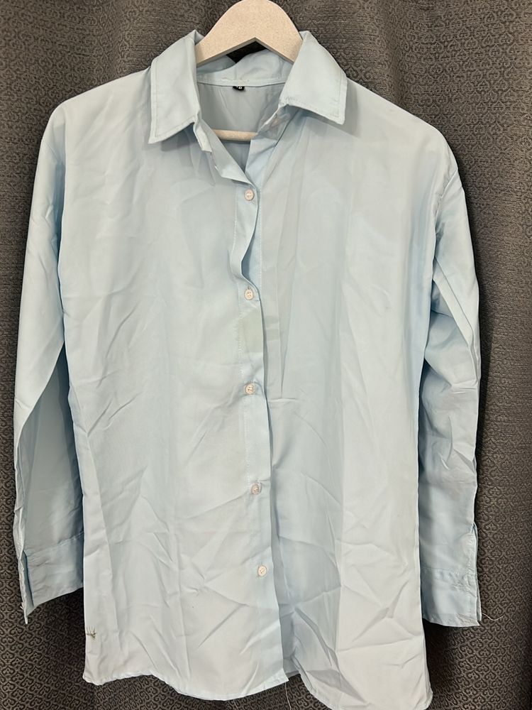 Light blue full sleeve shirt