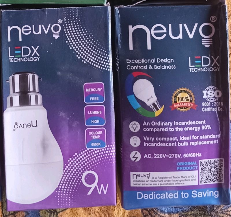 Combo Of Two Neuvo 9W LED Bulbs