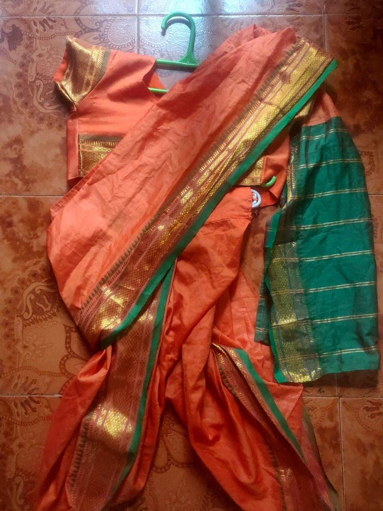 A Beautiful Stitched Baby Saree For 2 To 4 Year Ba