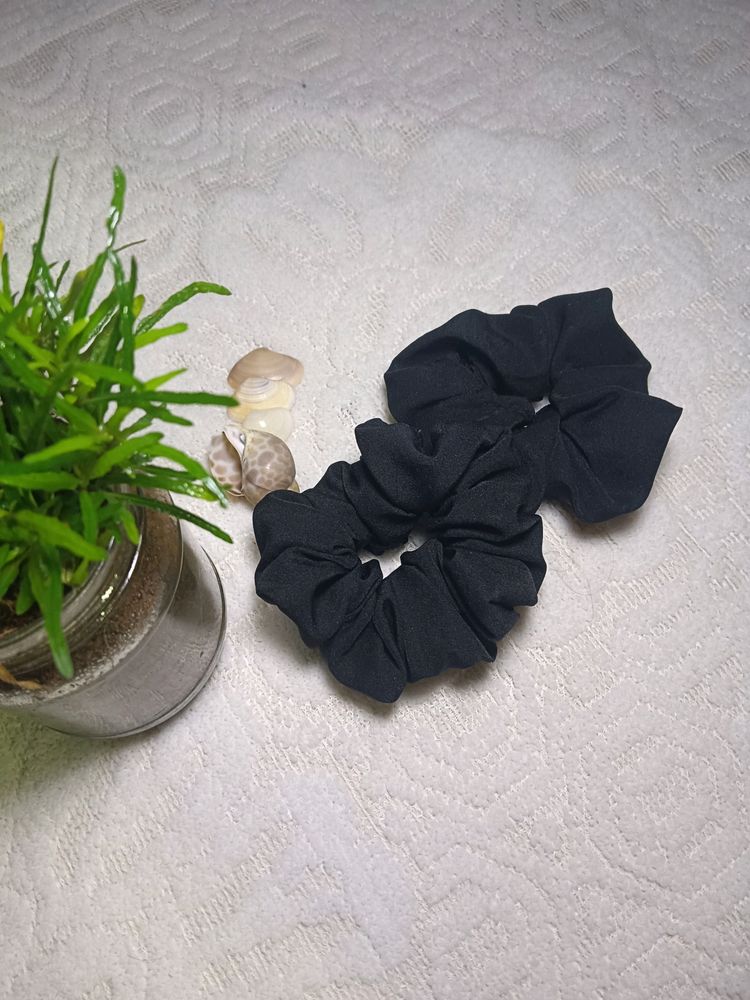 Two Black Scrunchies