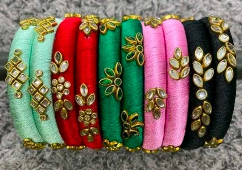 Silk Thread Bangles 🧵