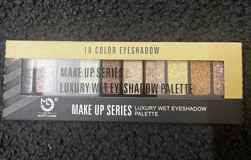 10 Color Luxury Wet Eyeshadow Palette