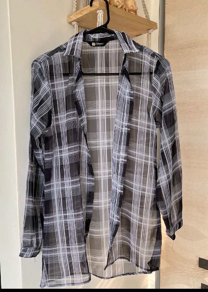 Black & White Checked Shirt