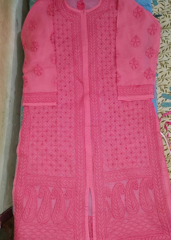 Chikankari FRONT SLIT kurta