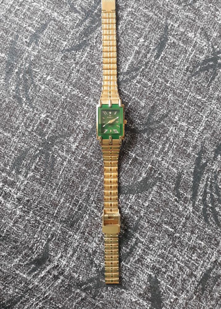 RIZEN gold Watch With Green Analogue