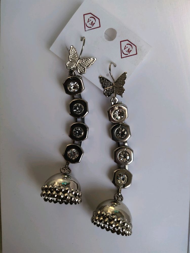 Butterfly Silver Earings