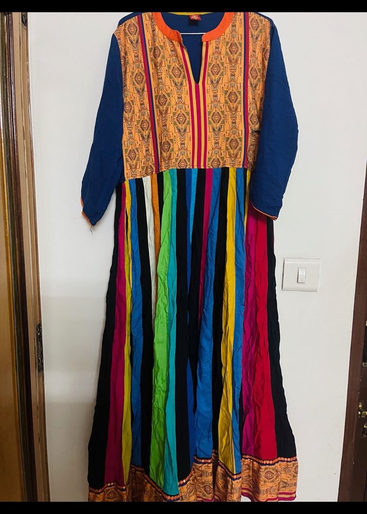 Colourful Anarkali Gown