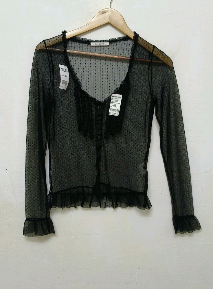 Trendy New Black Top For Women