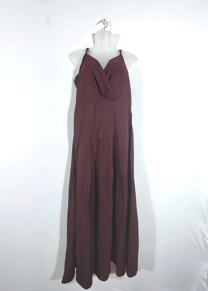 Burgundy Maxi Dress Women's