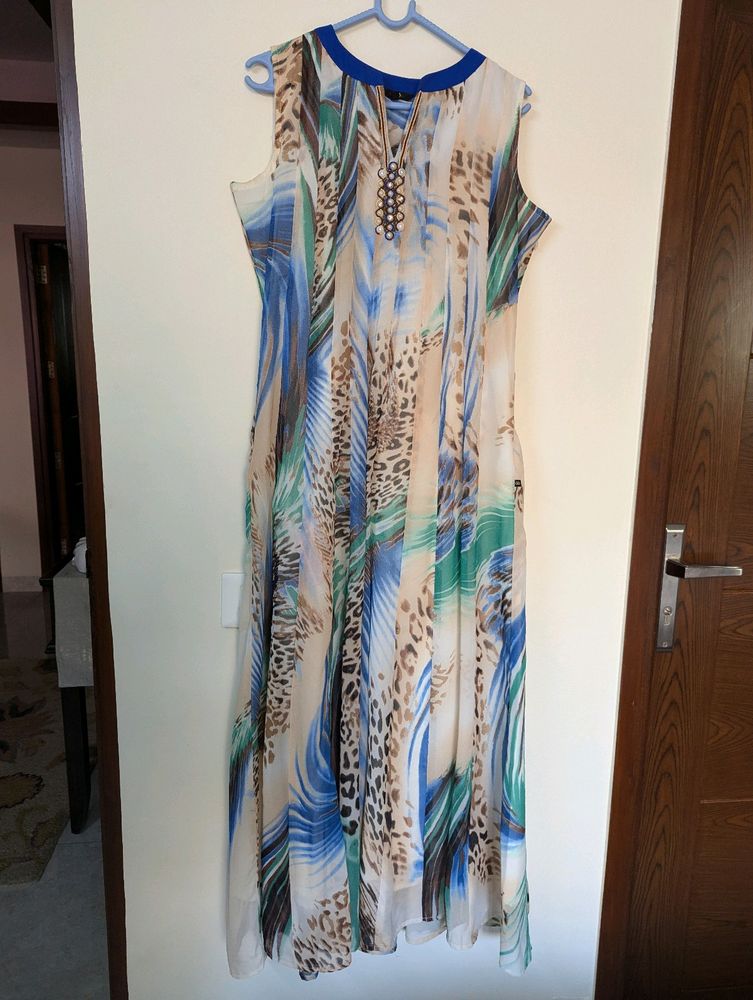 Animal Print Party Gown