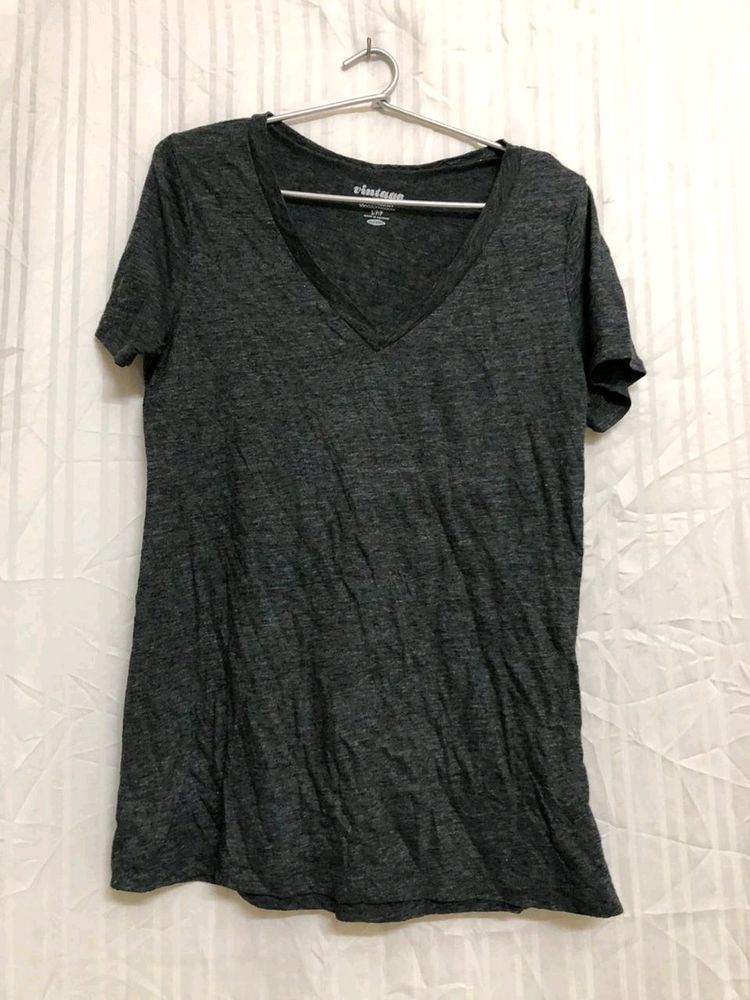 Vintage Charcoal Short Sleeve T Shirt