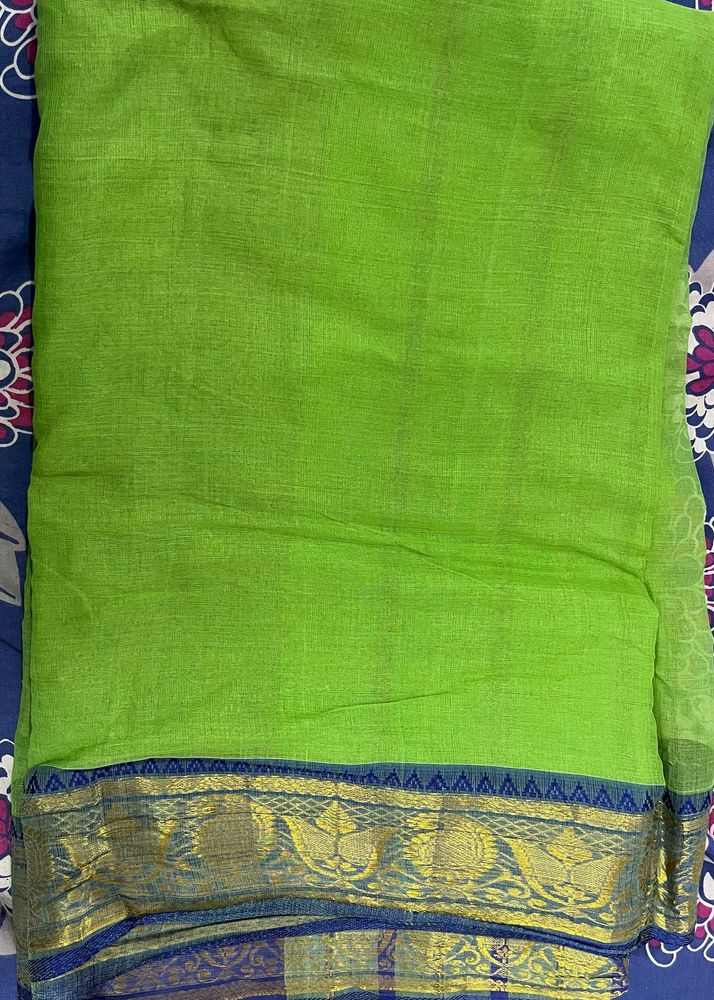 Bengali Traditional Tant Cotton Saree With Boarder