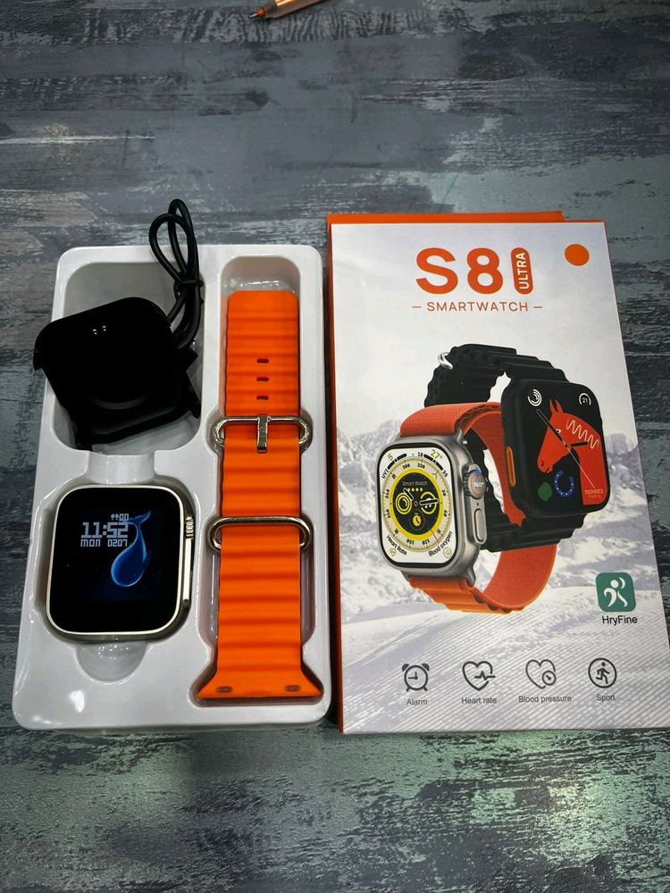 Ultra 8 Smart Watch With LED Touch Display