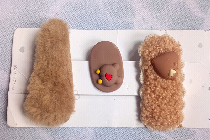 Brown Color Hair Clips