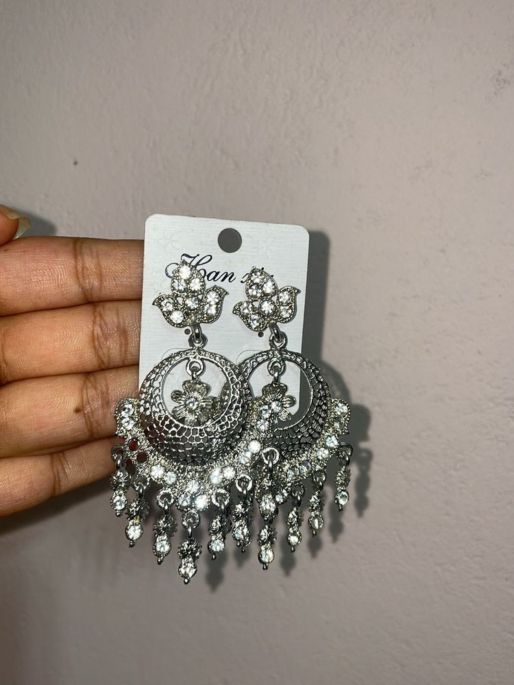 Silver Traditional Earrings