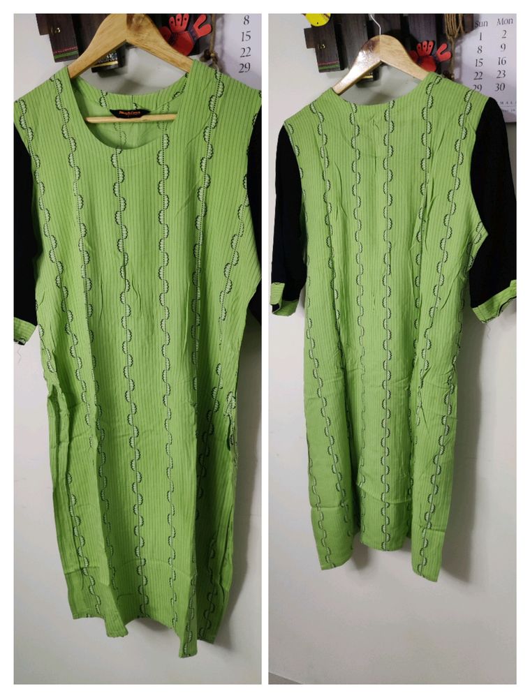 Green Kurta Size L