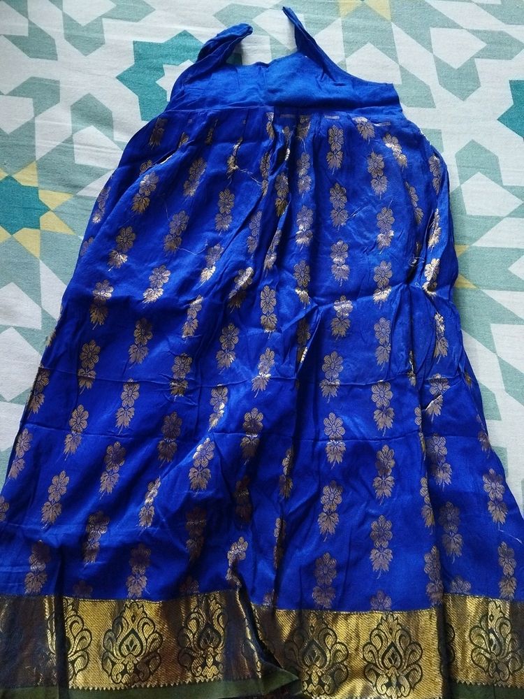 Kanchi Pattu Pavada With Blouse