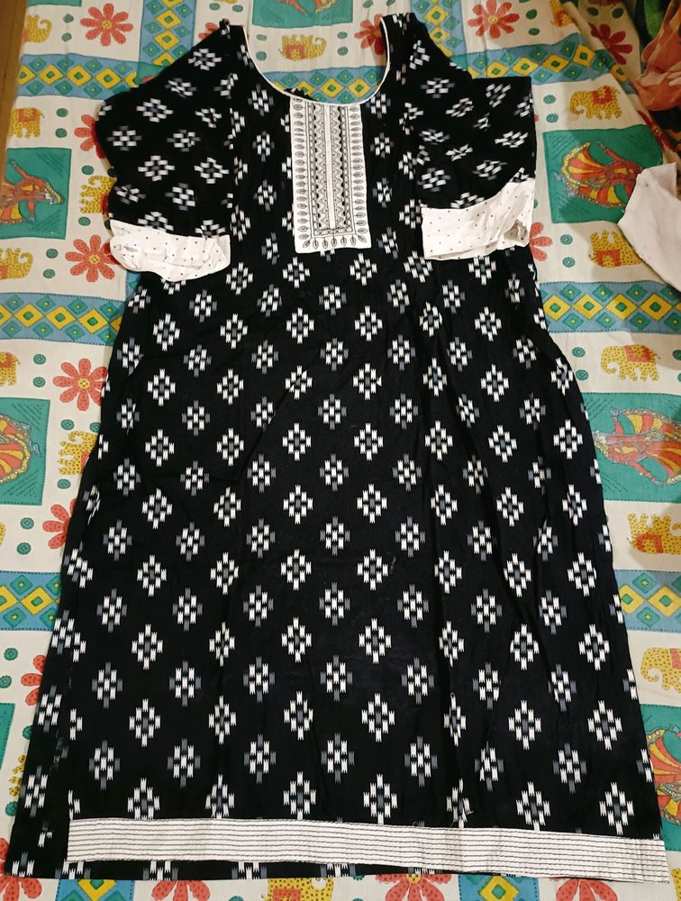 Kurti Black Handstiched ✅🌸