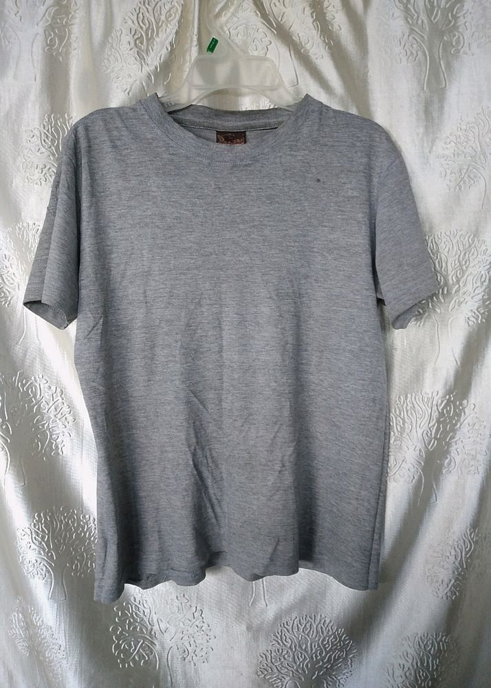 Unisex GREY 100% COTTON T-Shirt