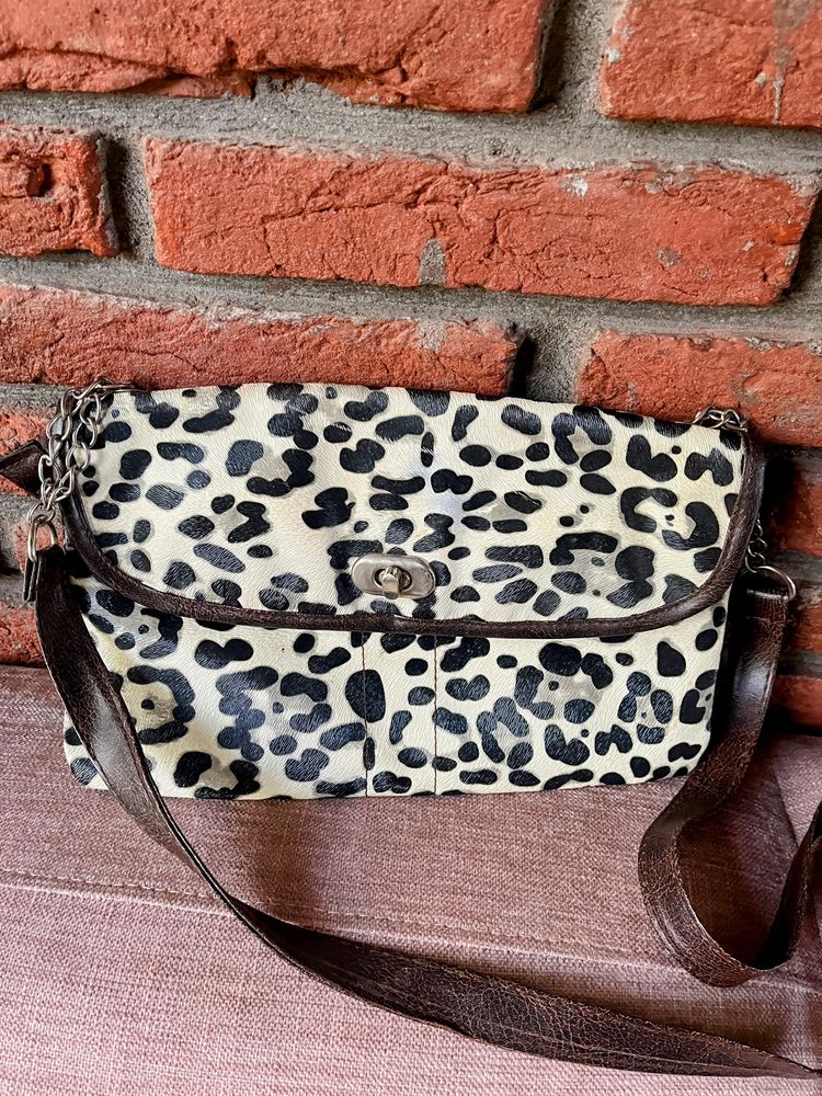 Leopard Print Sling Bag