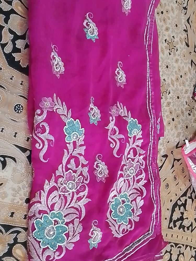 Rani Colours Saree With Bouse Size 32